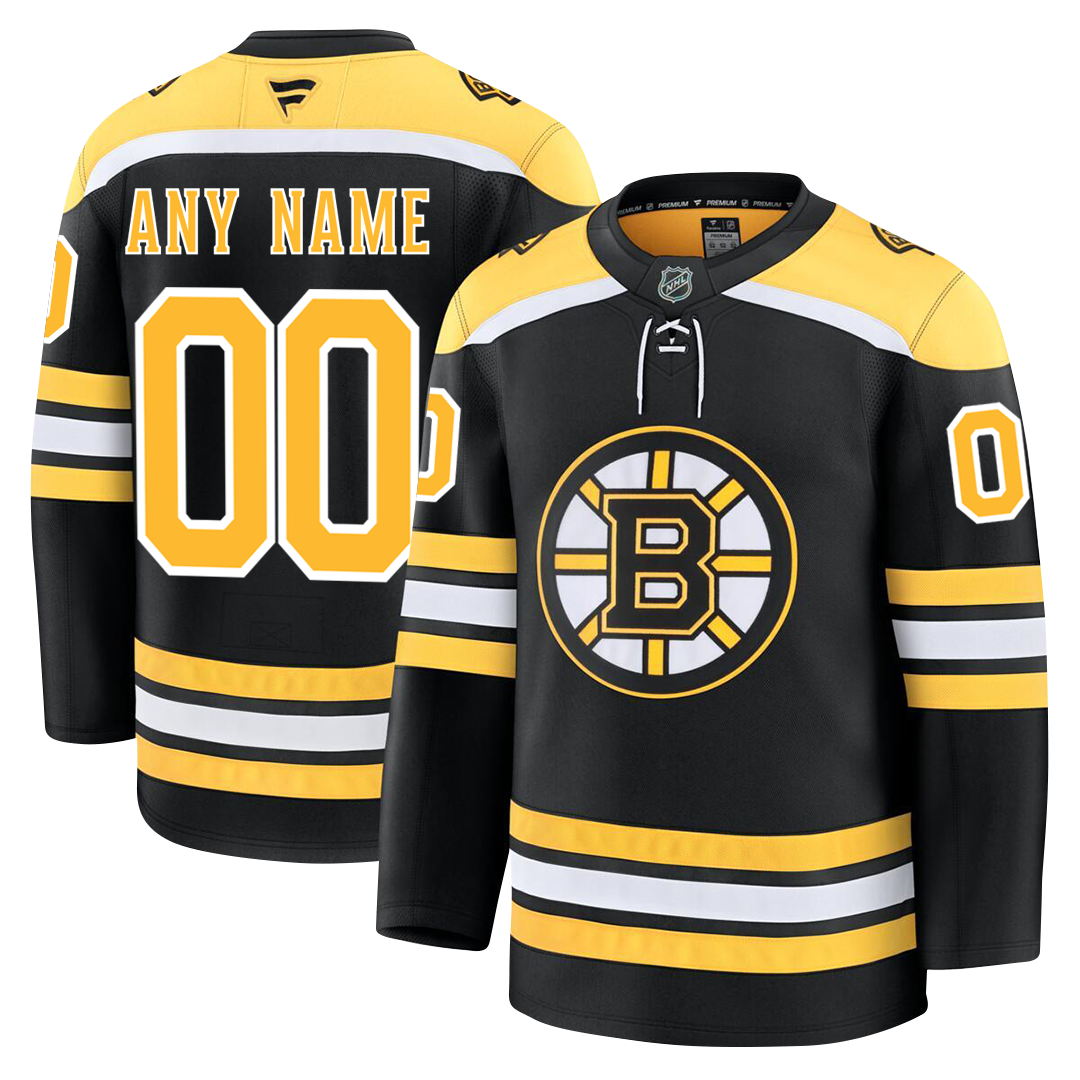 Customizable Boston Bruins 2024 Fanatics Premium Official NHL HOME Jersey