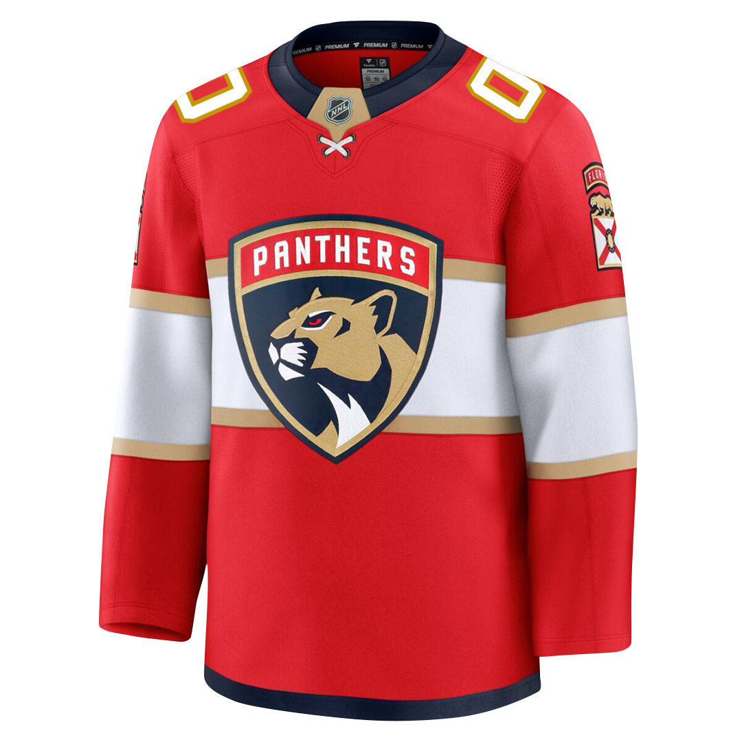 Customizable Florida Panthers 2024 Fanatics Premium Official NHL HOME Jersey