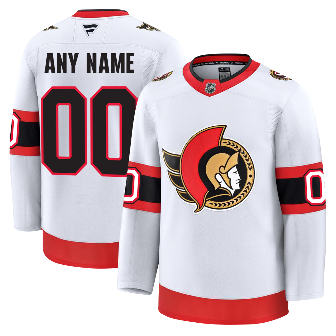 Customizable Ottawa Senators 2024 Fanatics Premium Official NHL AWAY Jersey