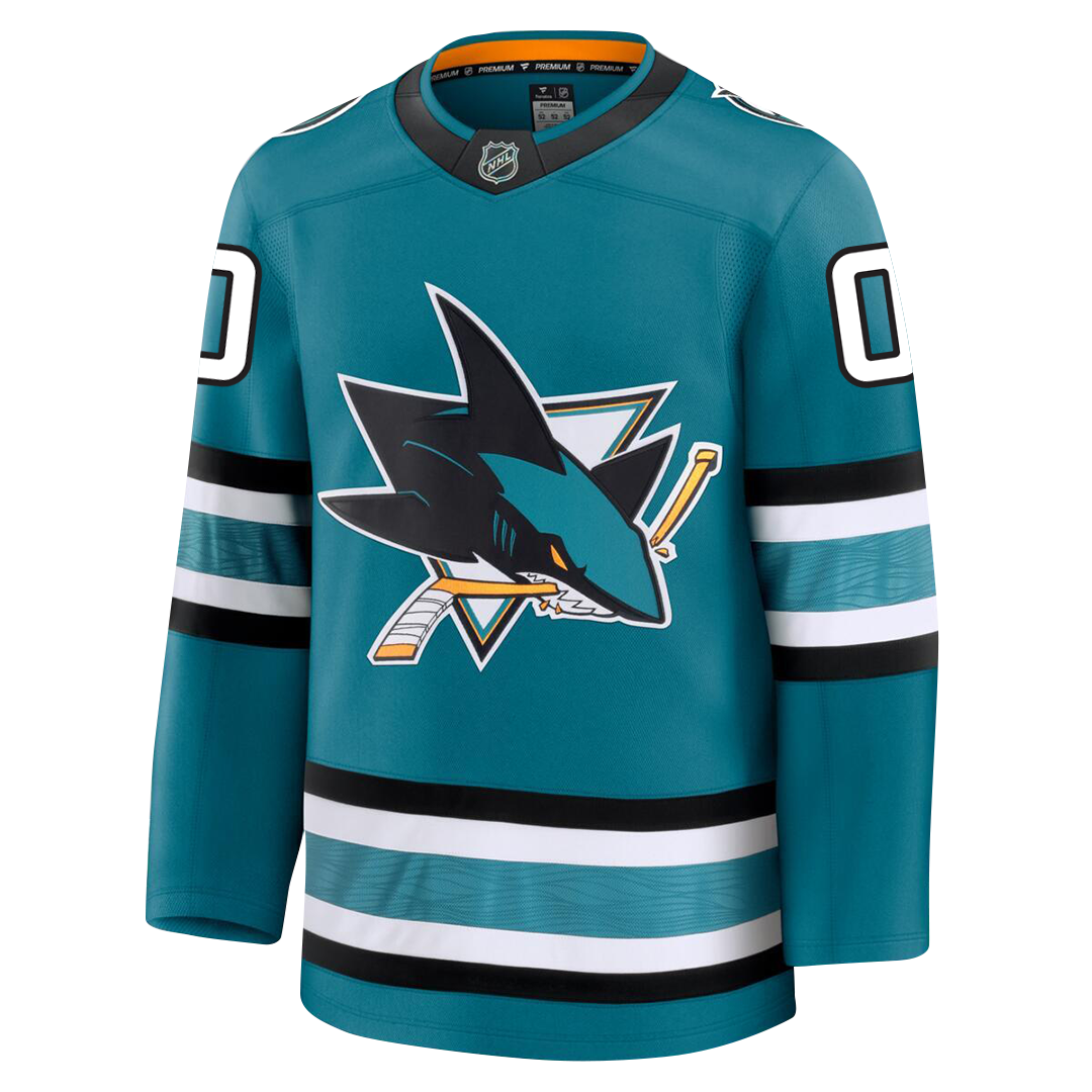 Customizable San Jose Sharks 2024 Fanatics Premium Official NHL HOME Jersey