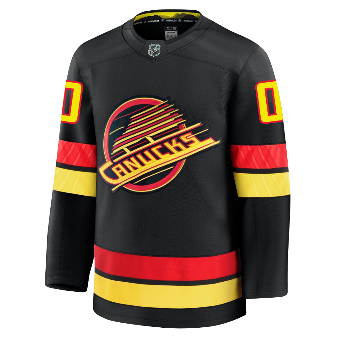 Customizable Vancouver Canucks 2024 Fanatics Premium Official NHL THIRD ALTERNATE Jersey