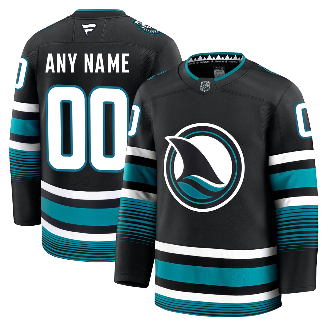Customizable San Jose Sharks 2024 Fanatics Premium Official NHL THIRD ALTERNATE Jersey
