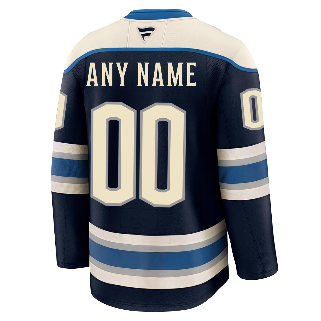 Customizable Columbus Blue Jackets 2024 Fanatics Premium Official NHL THIRD ALTERNATE Jersey