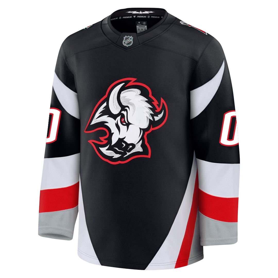 Customizable Buffalo Sabres 2024 Fanatics Premium Official NHL THIRD ALTERNATE Jersey