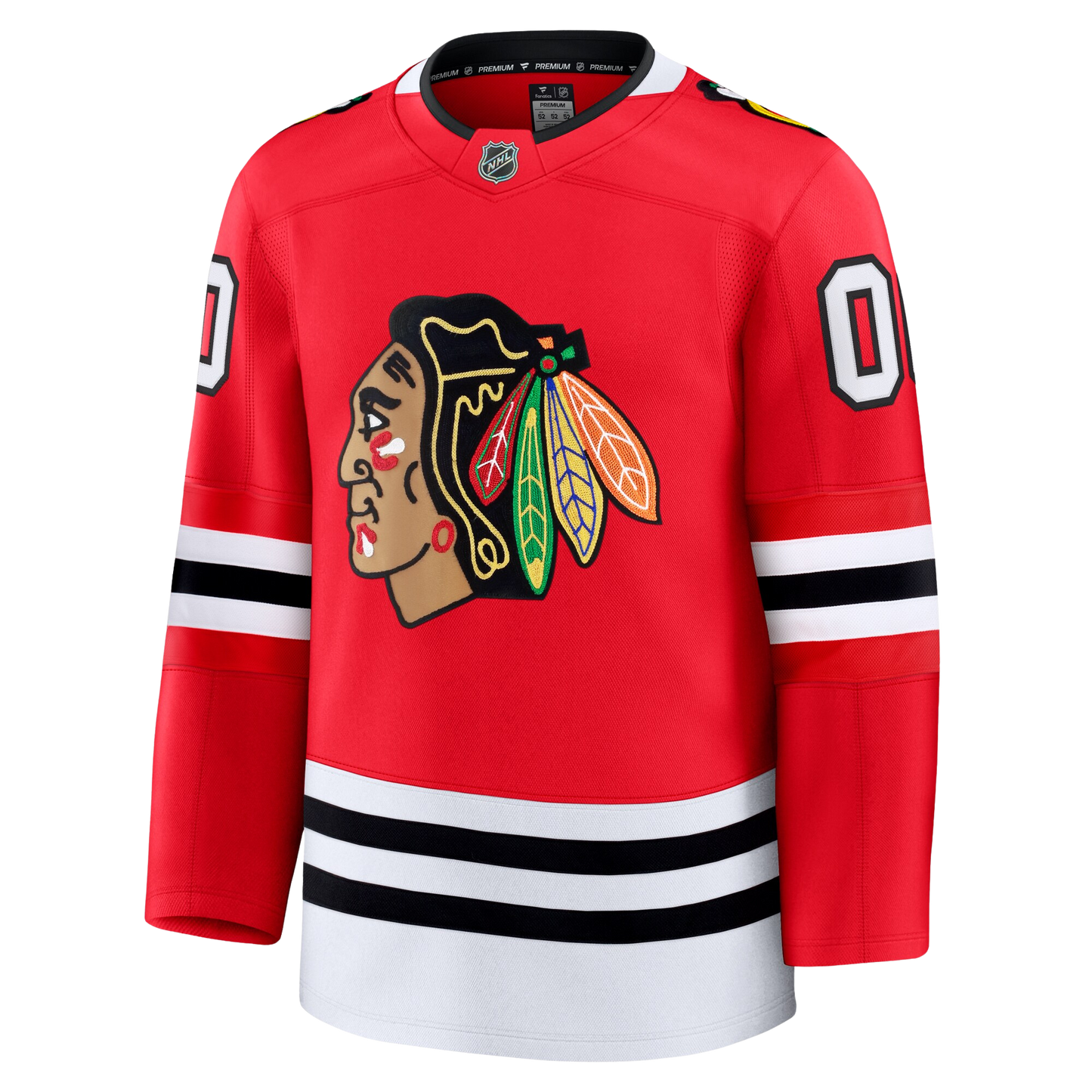 Customizable Chicago Blackhawks 2024 Fanatics Premium Official NHL HOME Jersey