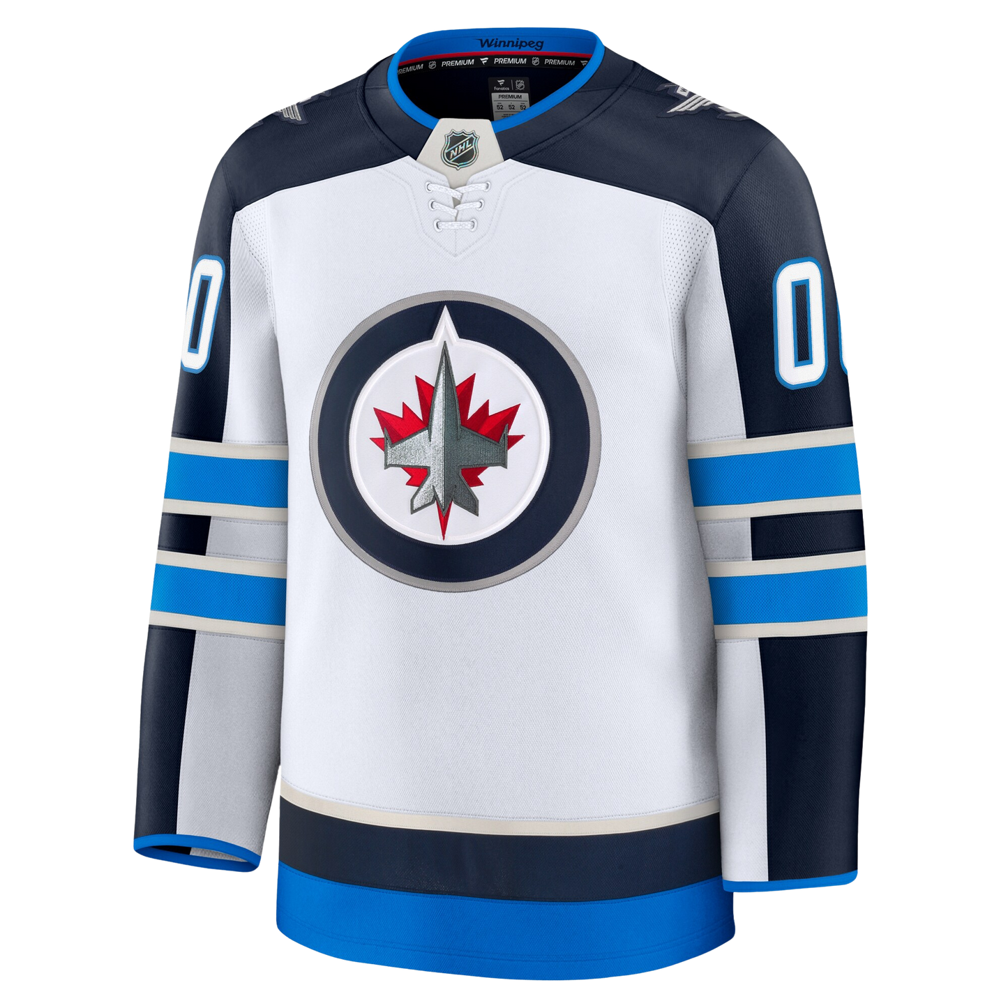 Customizable Winnipeg Jets 2024 Fanatics Premium Official NHL AWAY Jersey