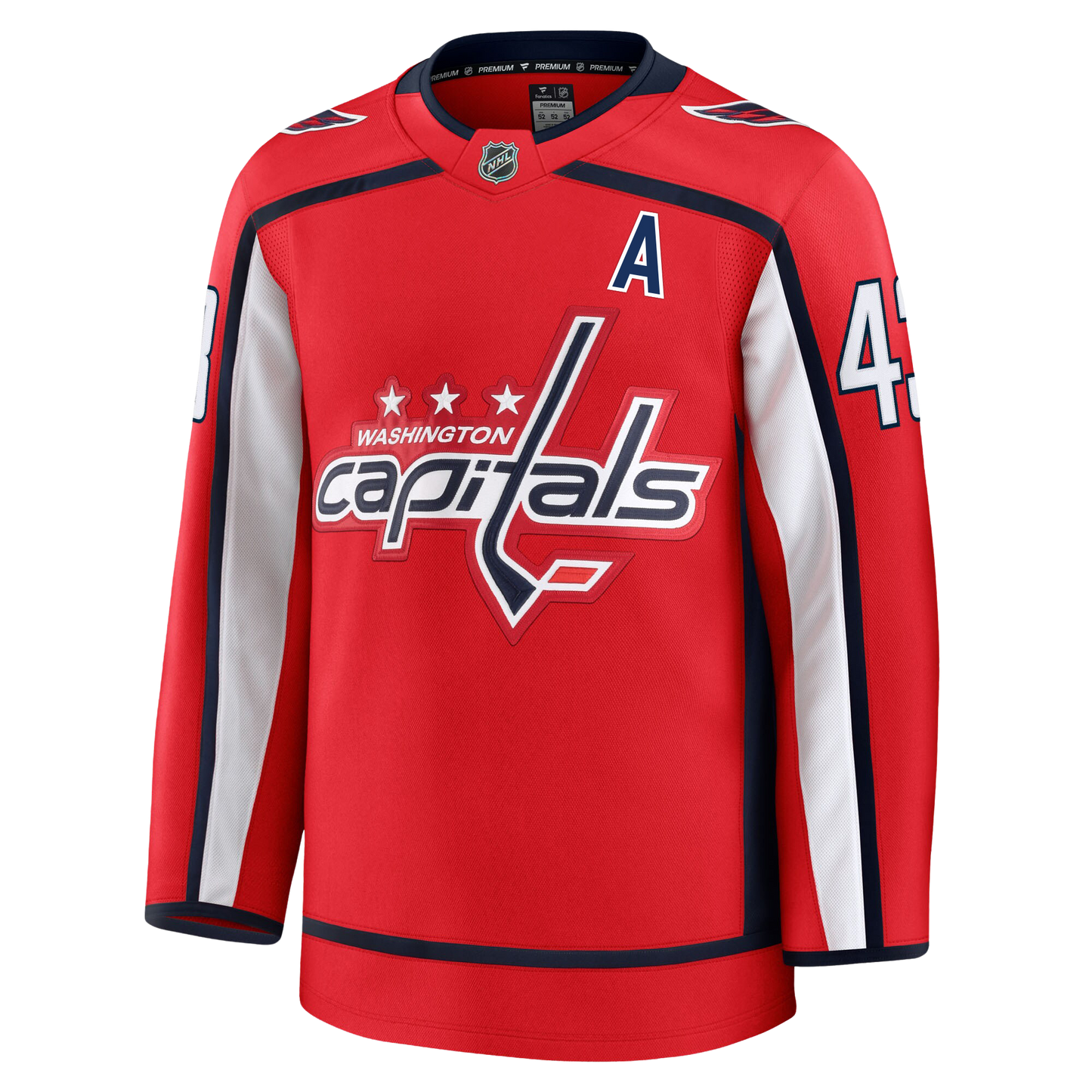 Tom Wilson Washington Capitals 2024 Fanatics Premium Official NHL HOME Jersey