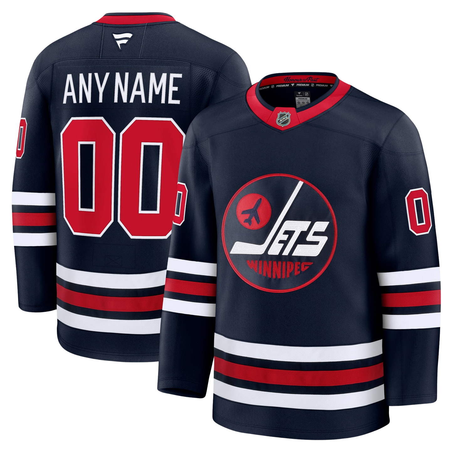 Customizable Winnipeg Jets 2024 Fanatics Premium Official NHL THIRD ALTERNATE Jersey