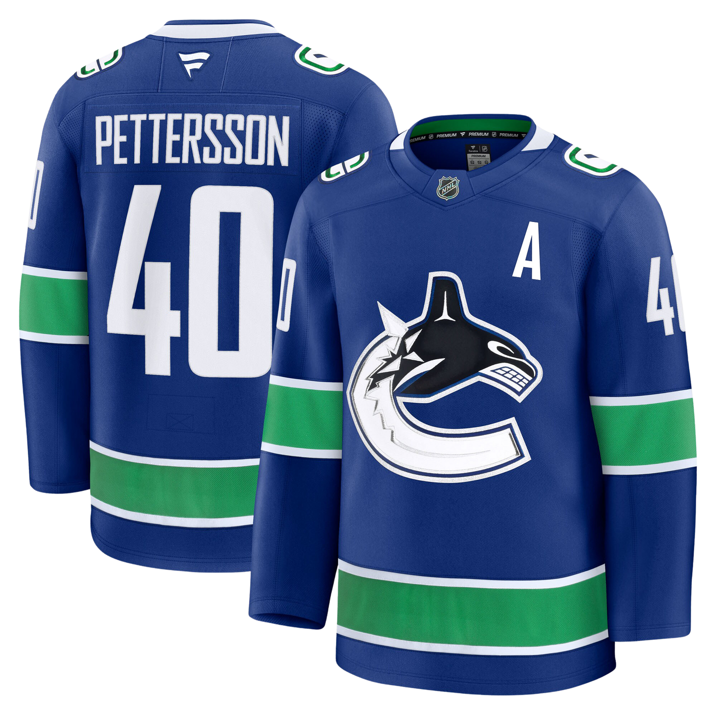 Elias Pettersson Vancouver Canucks 2024 Fanatics Premium Official NHL HOME Jersey