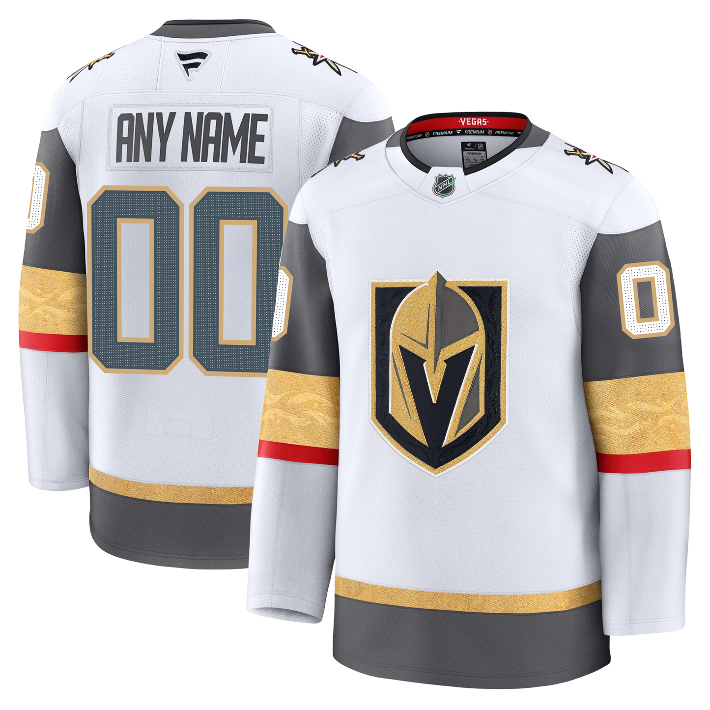 Customizable Vegas Golden Knights 2024 Fanatics Premium Official NHL AWAY Jersey