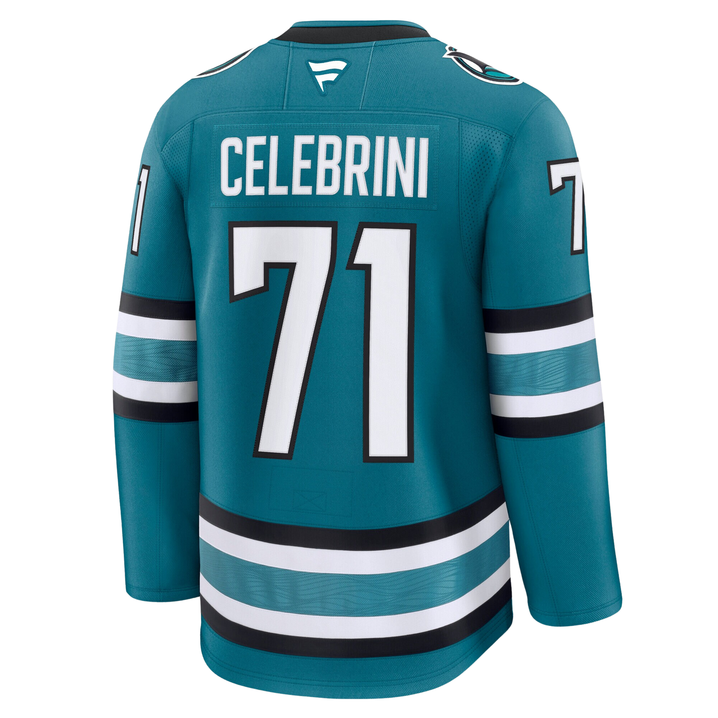 Macklin Celebrini San Jose Sharks 2024 Fanatics Premium Official NHL HOME Jersey