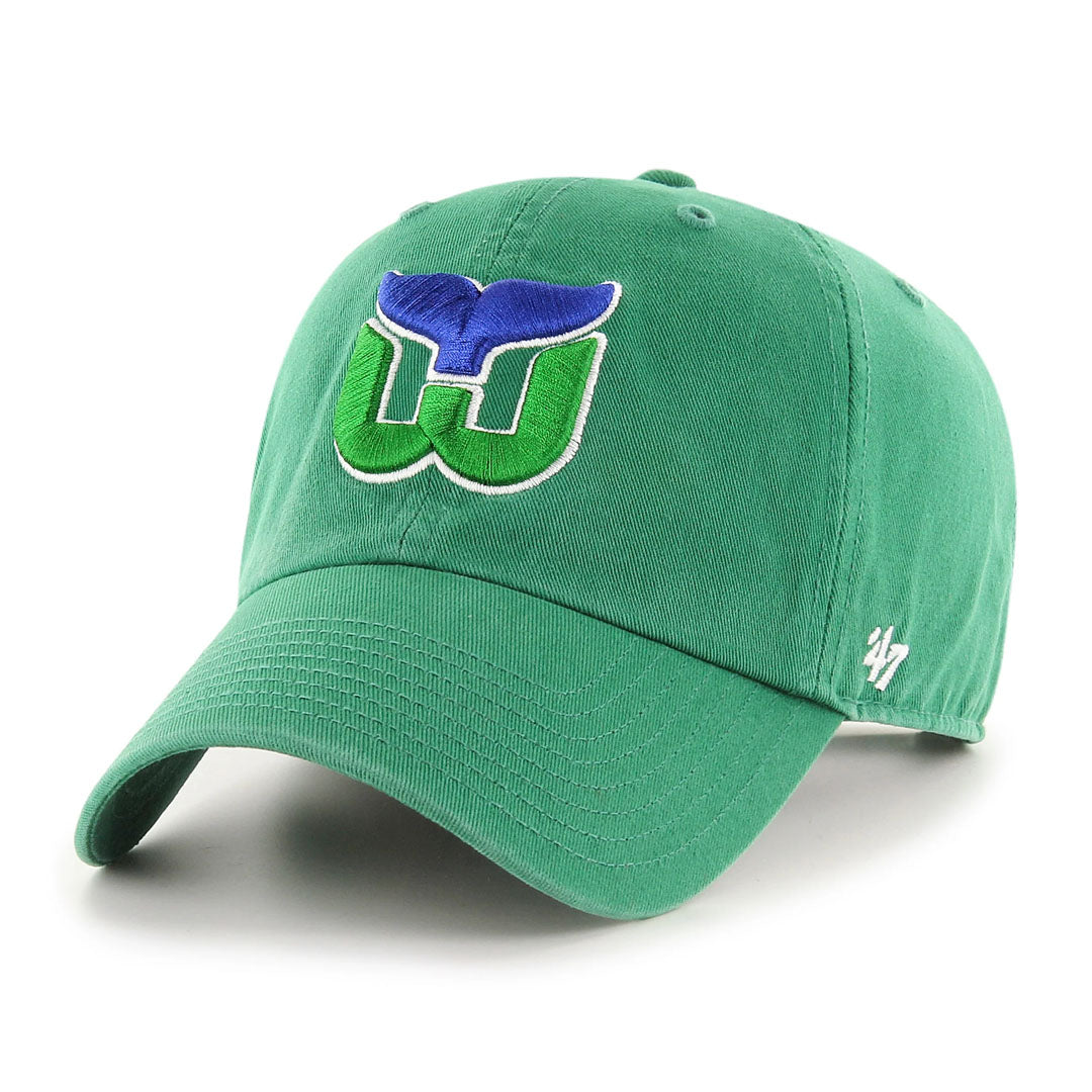 Hartford Whalers 47 NHL Clean Up Vintage Hat GRN