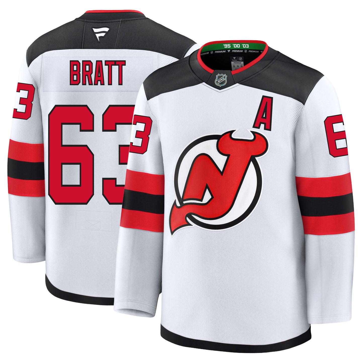 Jesper Bratt New Jersey Devils Fanatics Premium Away Jersey
