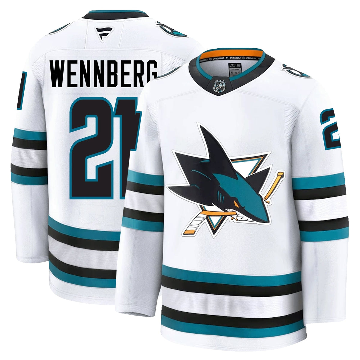 Alexander Wennberg San Jose Sharks Fanatics Premium Away Jersey