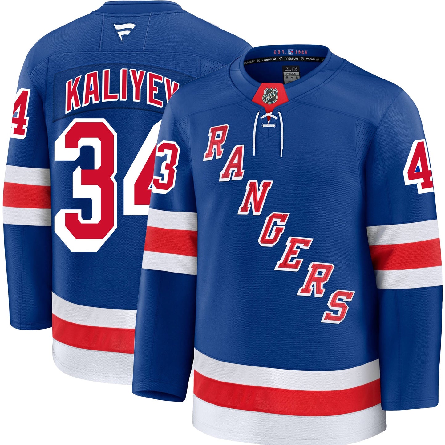 Arthur Kaliyev New York Rangers Fanatics Premium Home Jersey
