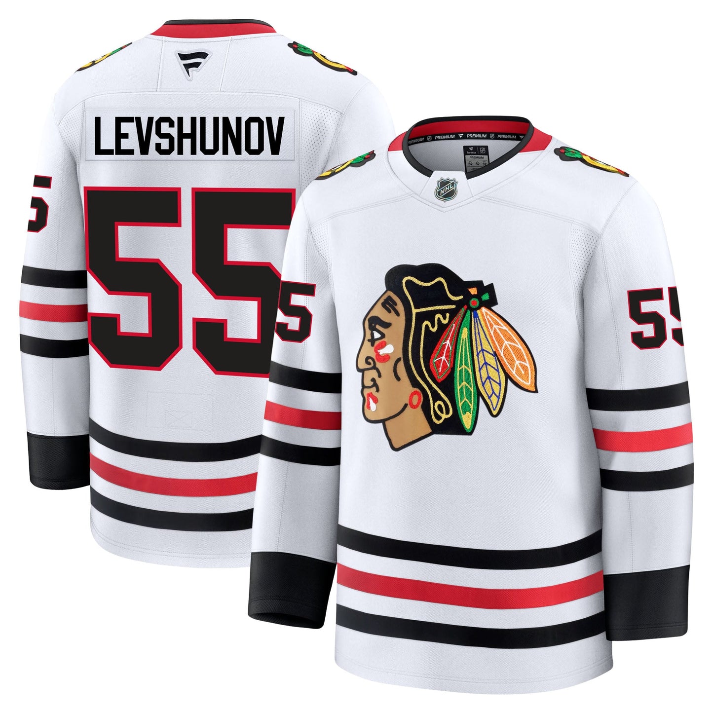 Artyom Levshunov Chicago Blackhawks Fanatics Premium Away Jersey