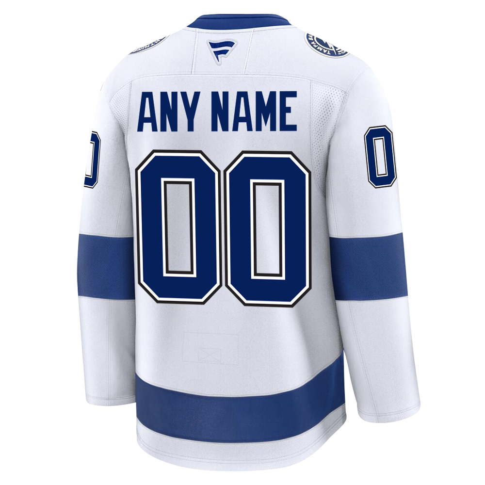 Customizable Tampa Bay Lightning 2024 Fanatics Premium Official NHL AWAY Jersey