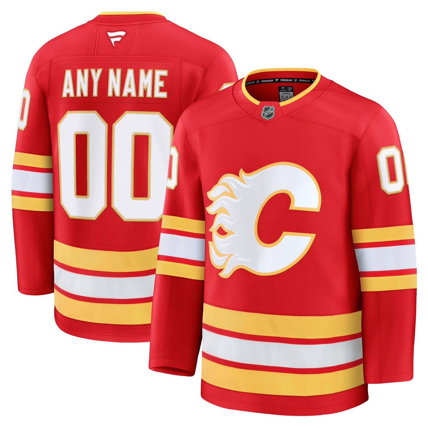 Customizable Calgary Flames 2024 Fanatics Premium Official NHL HOME Jersey