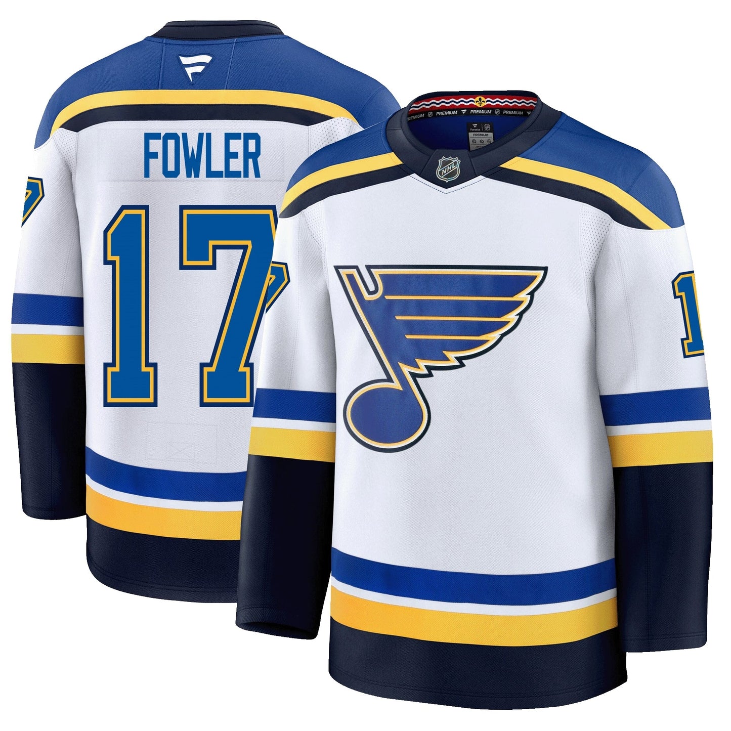 Cam Fowler St. Louis Blues Fanatics Premium Away Jersey