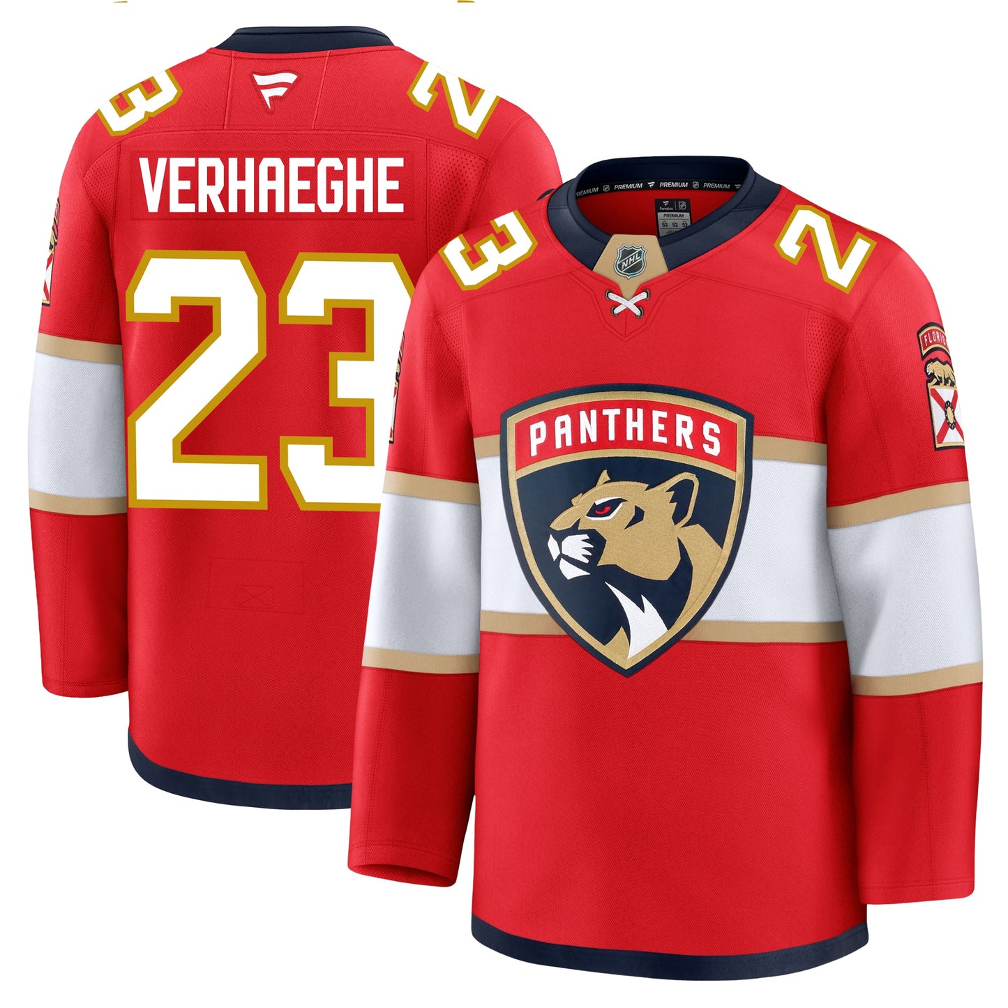 Carter Verhaeghe Florida Panthers Fanatics Premium Home Jersey