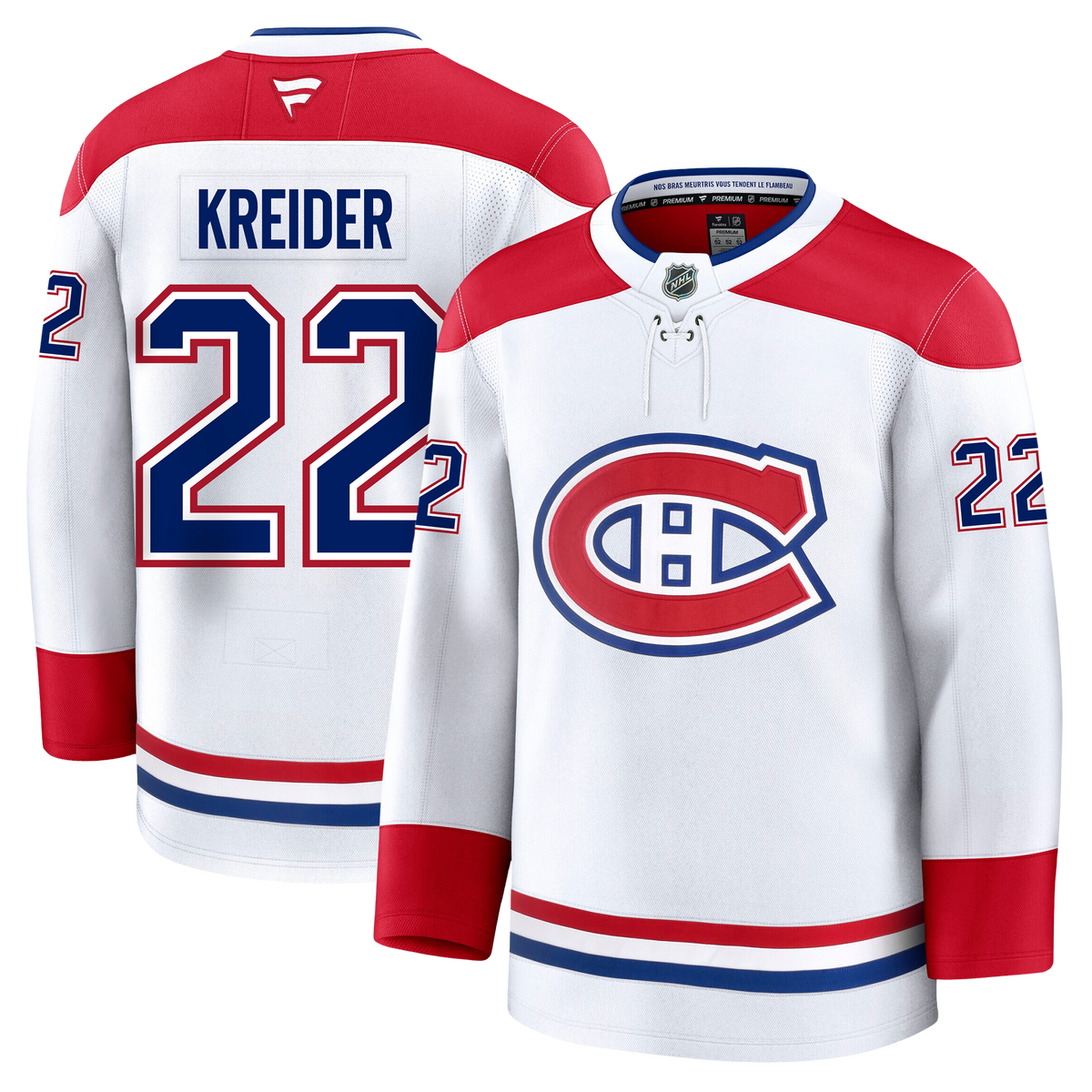 Chris Kreider Montreal Canadiens Fanatics Premium Away Jersey