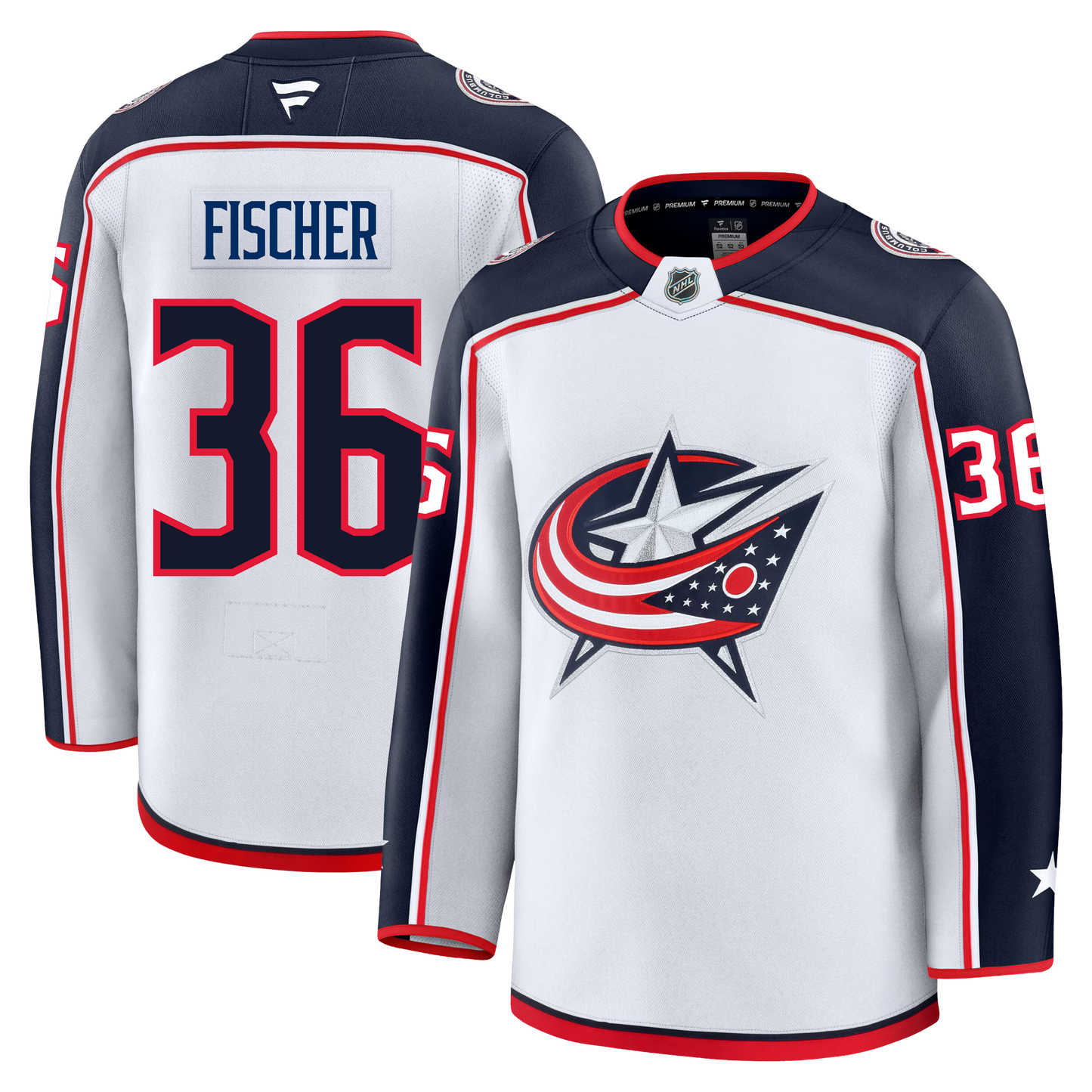 Christian Fischer Columbus Blue Jackets Fanatics Premium Away Jersey