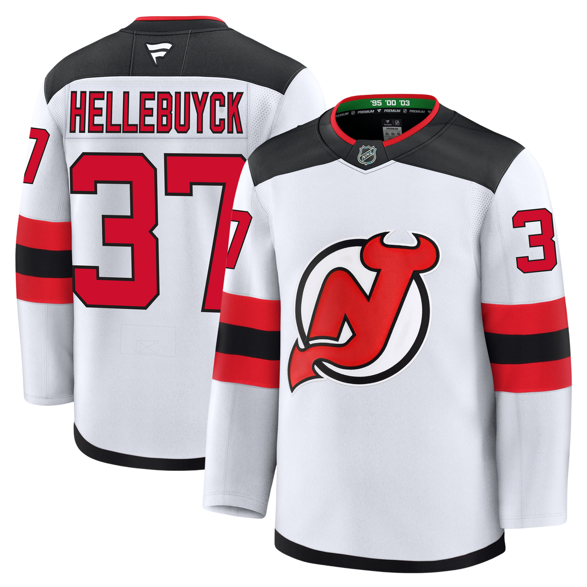 Connor Hellebuyck New Jersey Devils Fanatics Premium Away Jersey