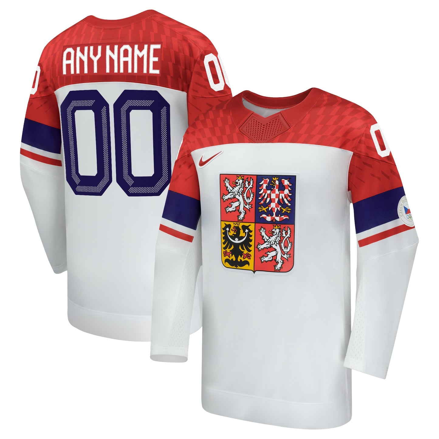 Customizable Team Czechia 2026 Nike White Replica Jersey