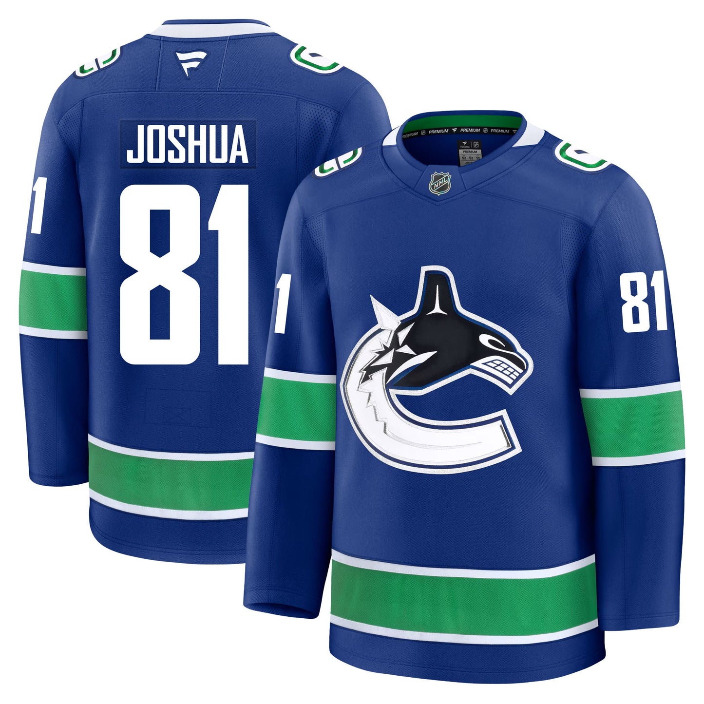 Dakota Joshua Vancouver Canucks Fanatics Premium Home Jersey