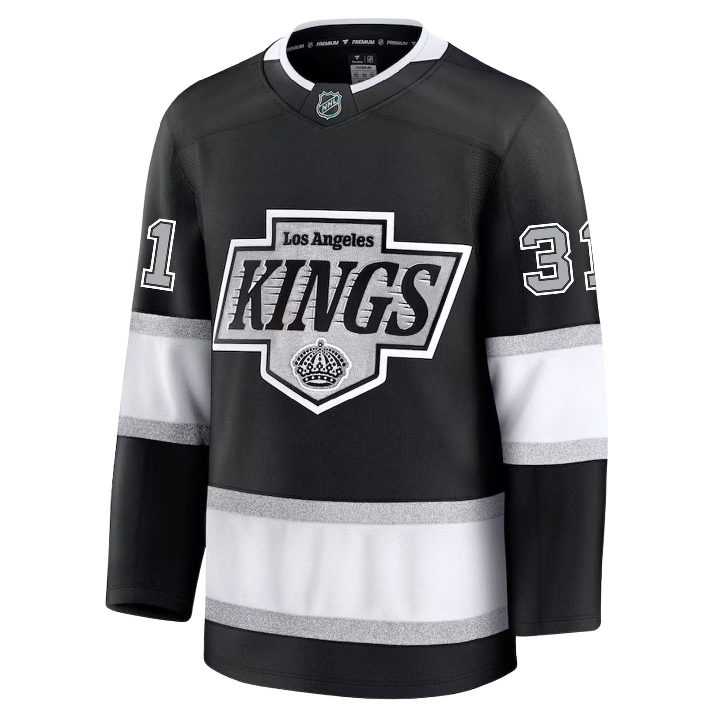 David Rittich Los Angeles Kings Fanatics Premium Home Jersey
