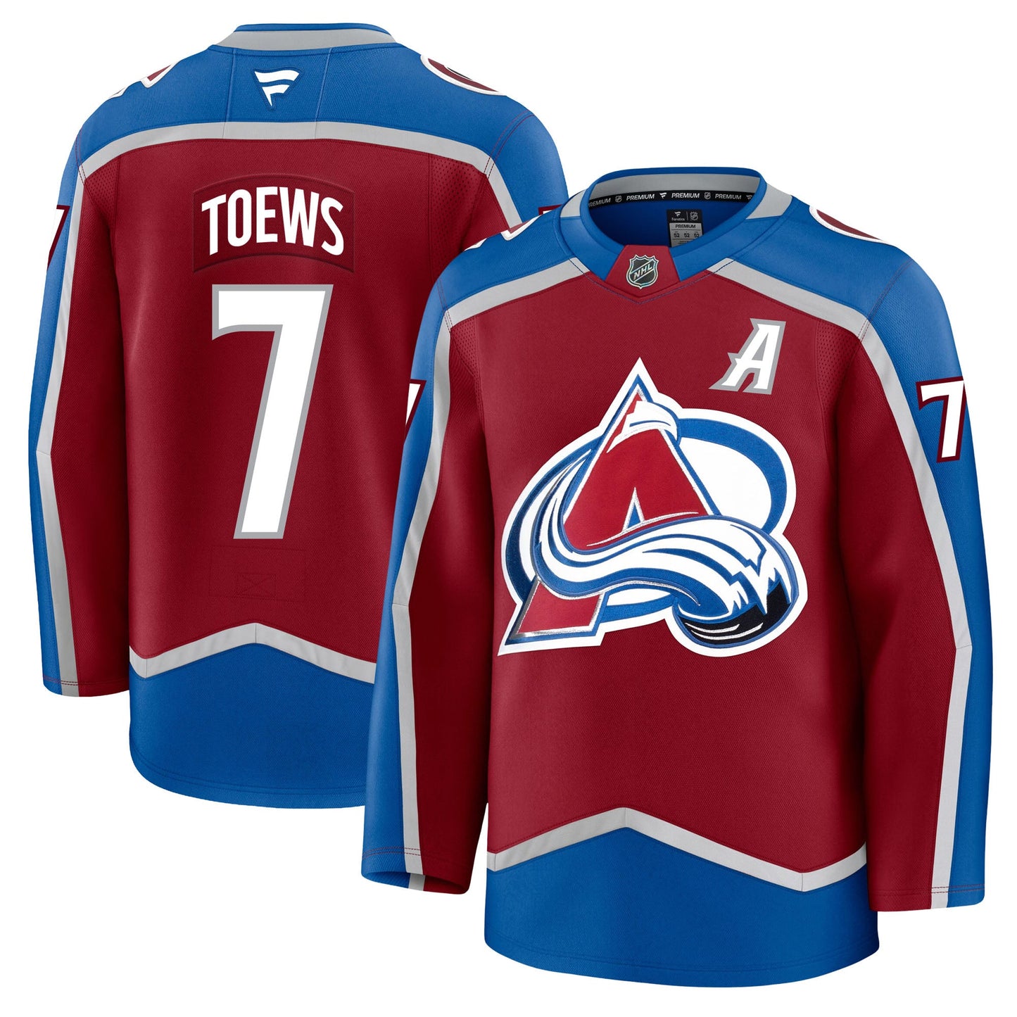 Devon Toews Colorado Avalanche Fanatics Premium Home Jersey