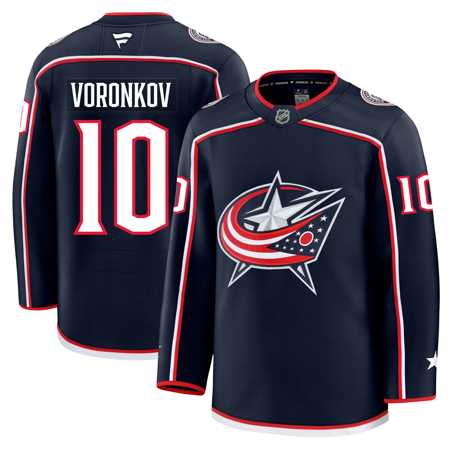 Dmitri Voronkov Columbus Blue Jackets Fanatics Premium Home Jersey