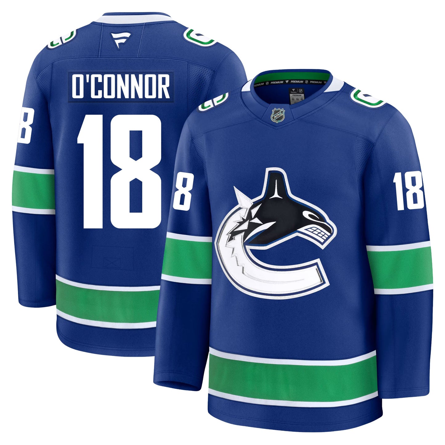 Drew O'Connor Vancouver Canucks Fanatics Premium Home Jersey