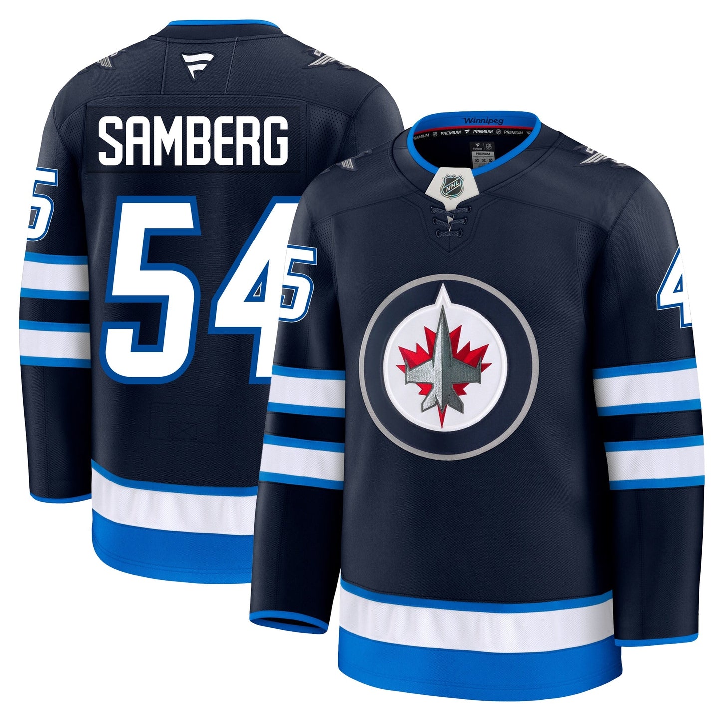 Dylan Samberg Winnipeg Jets Fanatics Premium Home Jersey