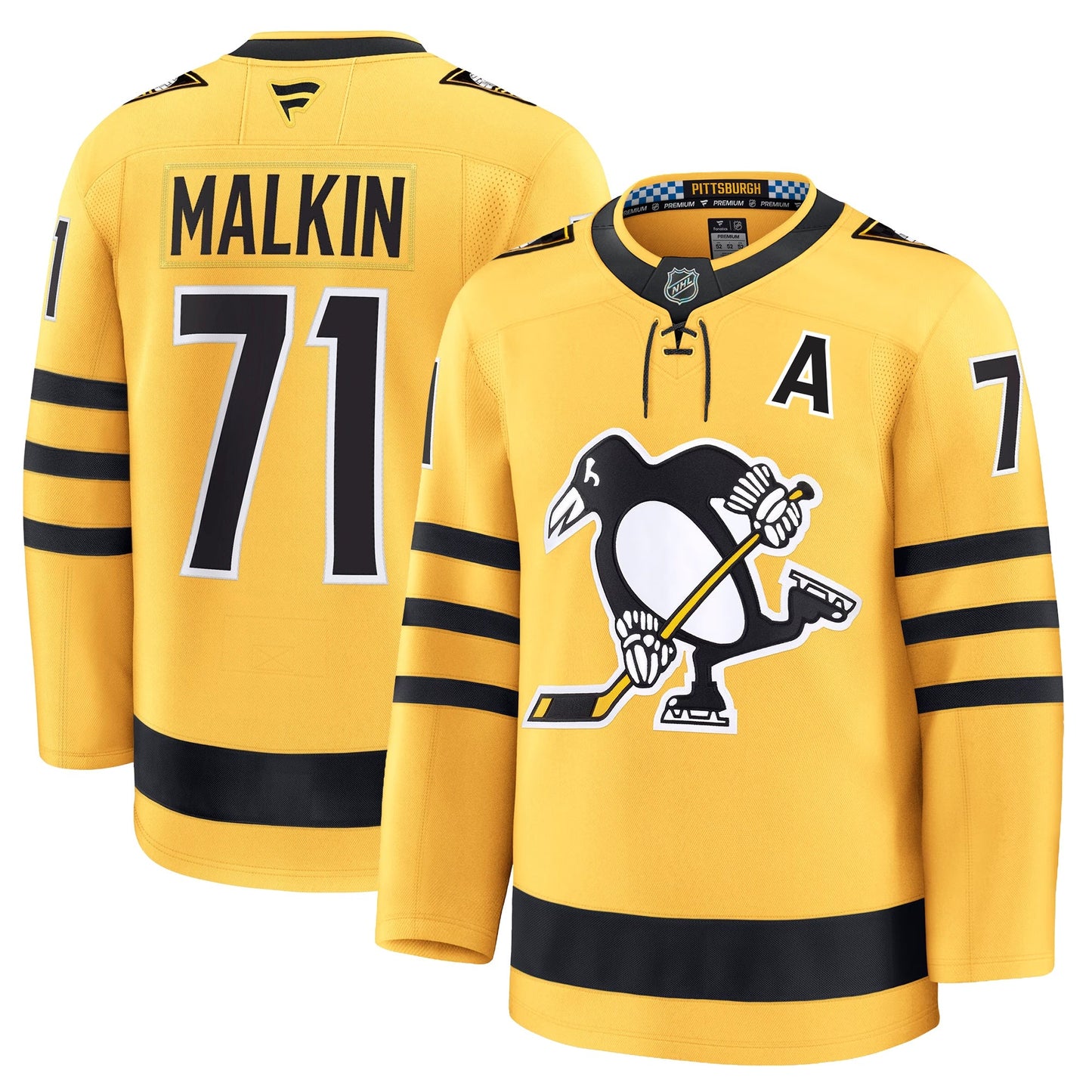 Evgeni Malkin Pittsburgh Penguins Fanatics Alternate Premium Jersey
