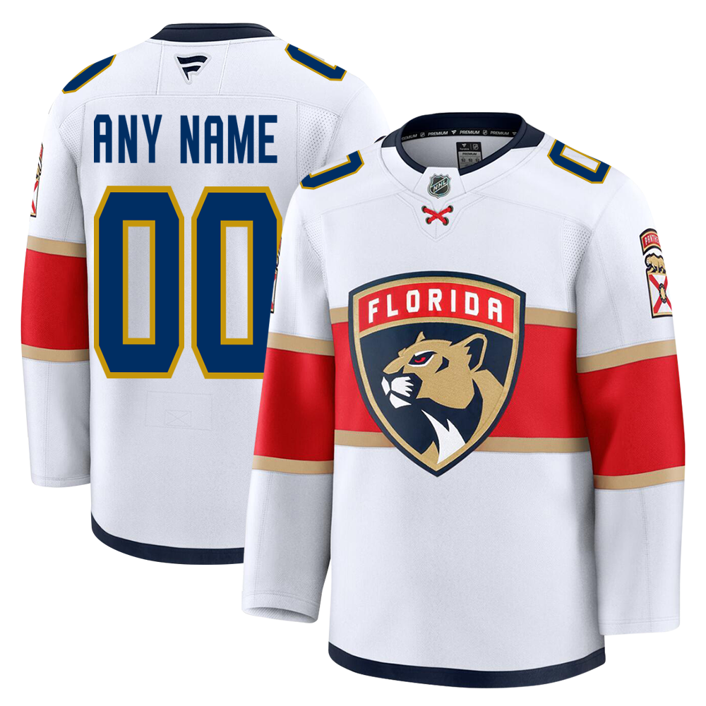 Customizable Florida Panthers 2024 Fanatics Premium Official NHL AWAY Jersey
