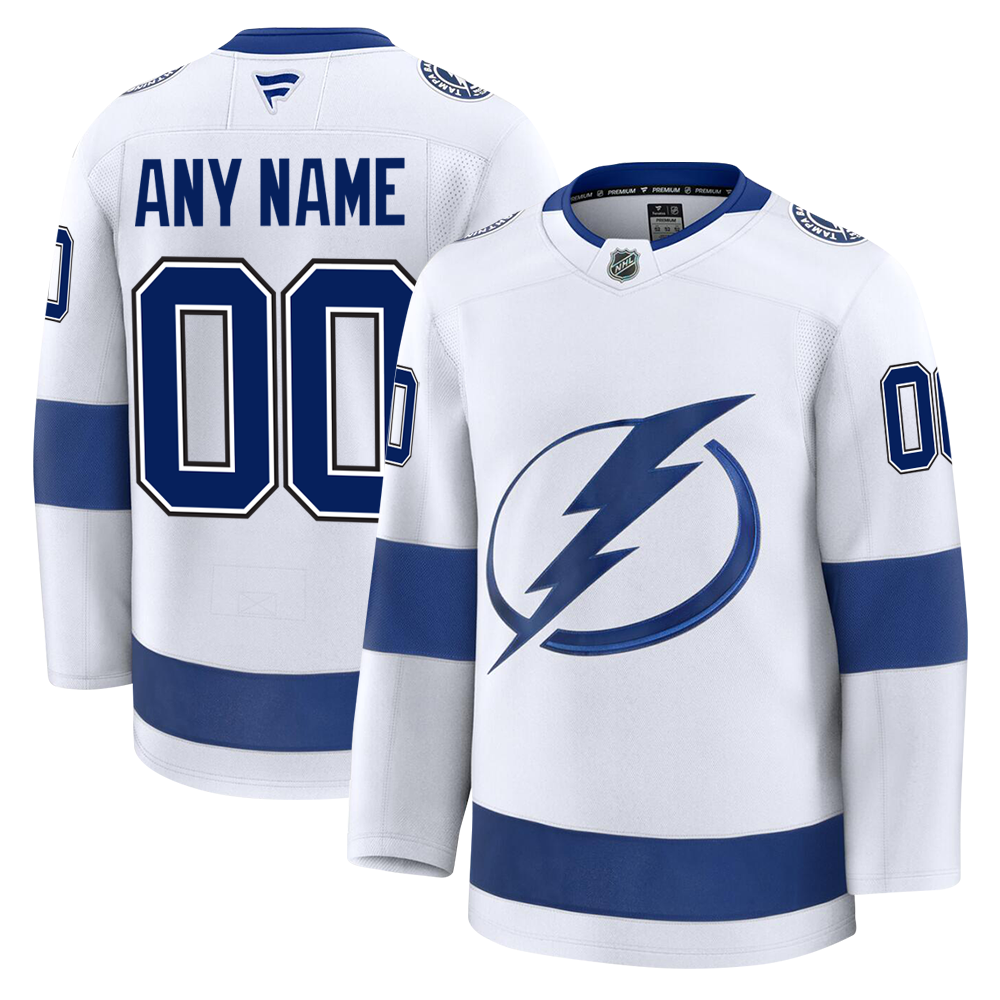 Customizable Tampa Bay Lightning 2024 Fanatics Premium Official NHL AWAY Jersey