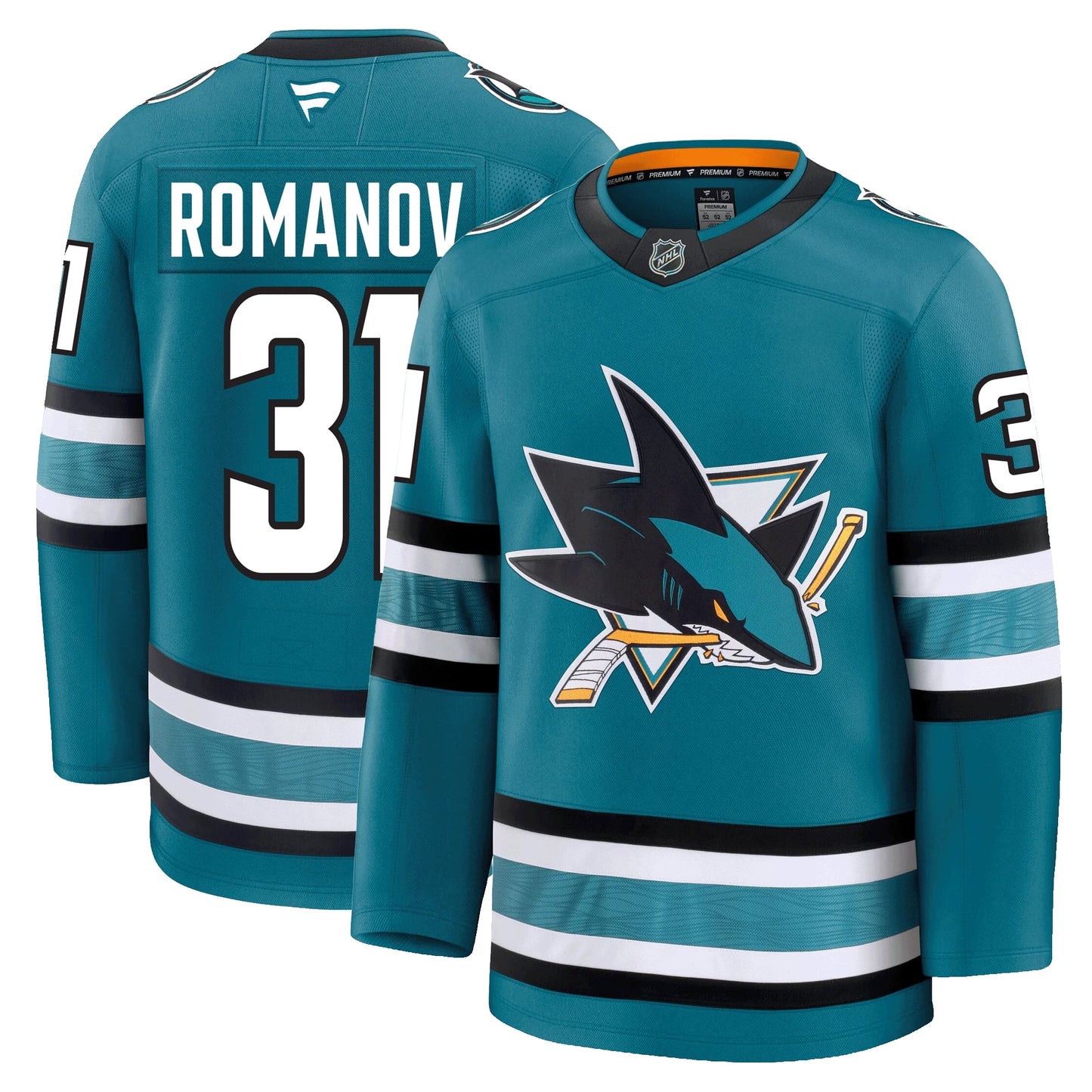 Georgi Romanov San Jose Sharks Fanatics Premium Home Jersey