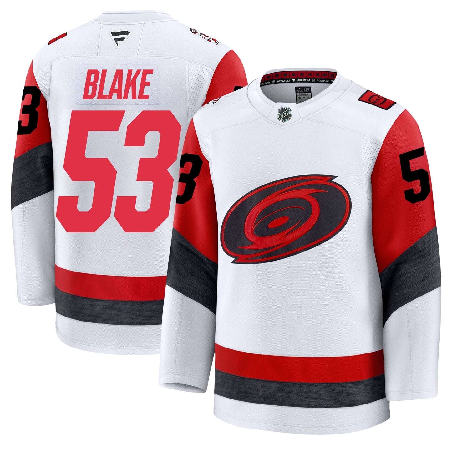 Jackson Blake Carolina Hurricanes Fanatics Away Premium Jersey