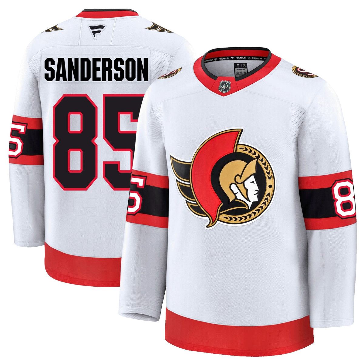 Jake Sanderson Ottawa Senators Fanatics Premium Away Jersey