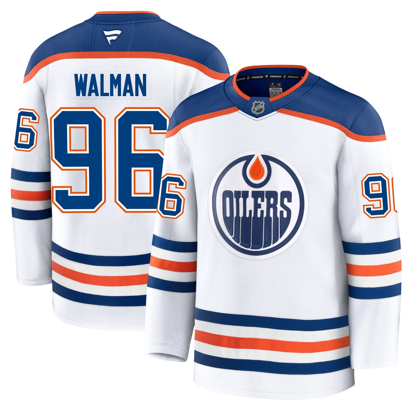 Jake Walman Edmonton Oilers Fanatics Premium Away Jersey