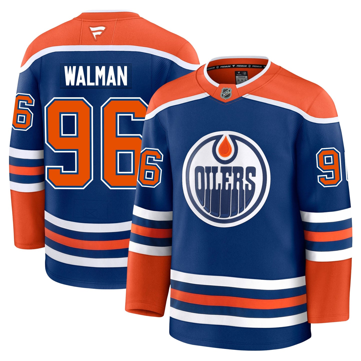 Jake Walman Edmonton Oilers Fanatics Premium Home Jersey