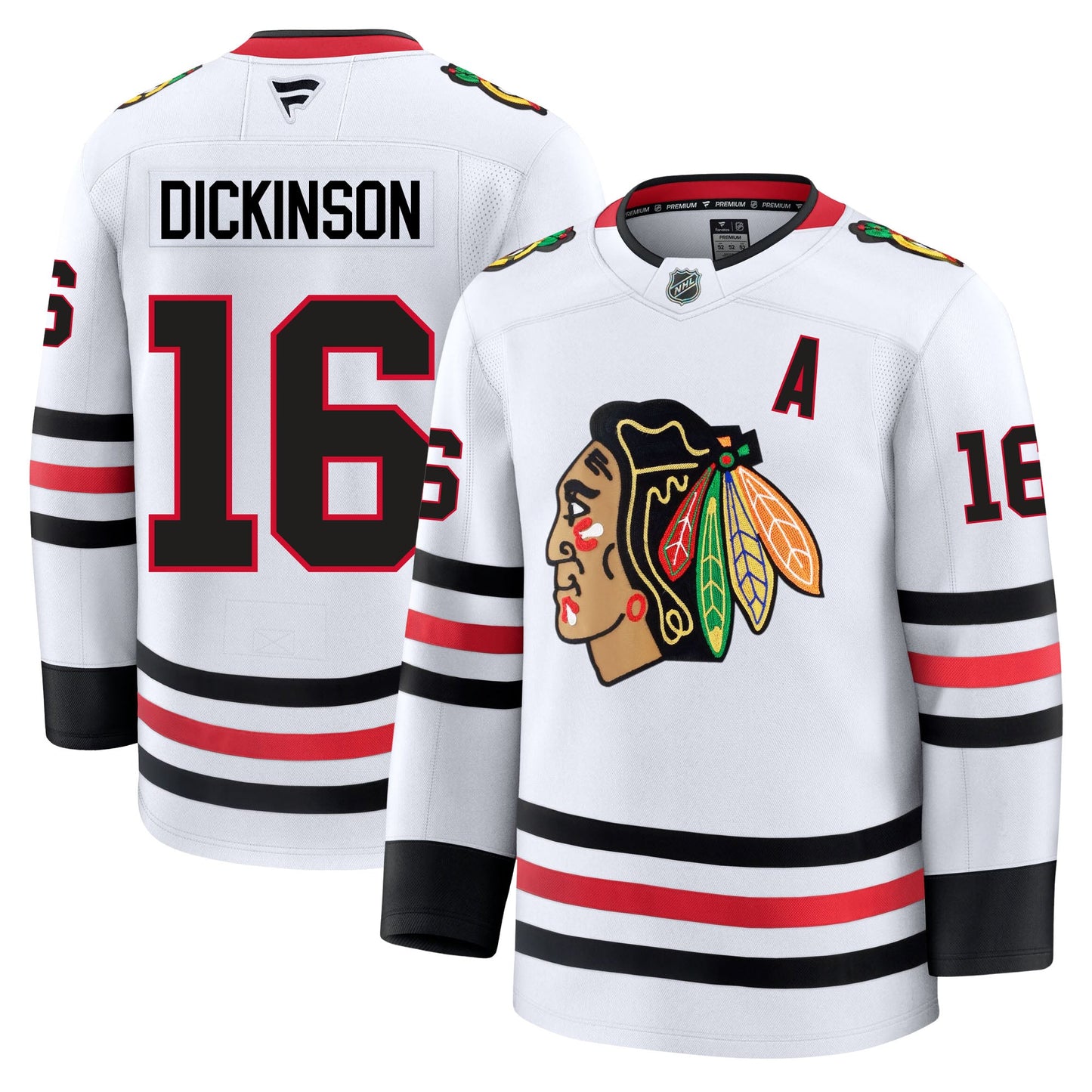Jason Dickinson Chicago Blackhawks Fanatics Premium Away Jersey