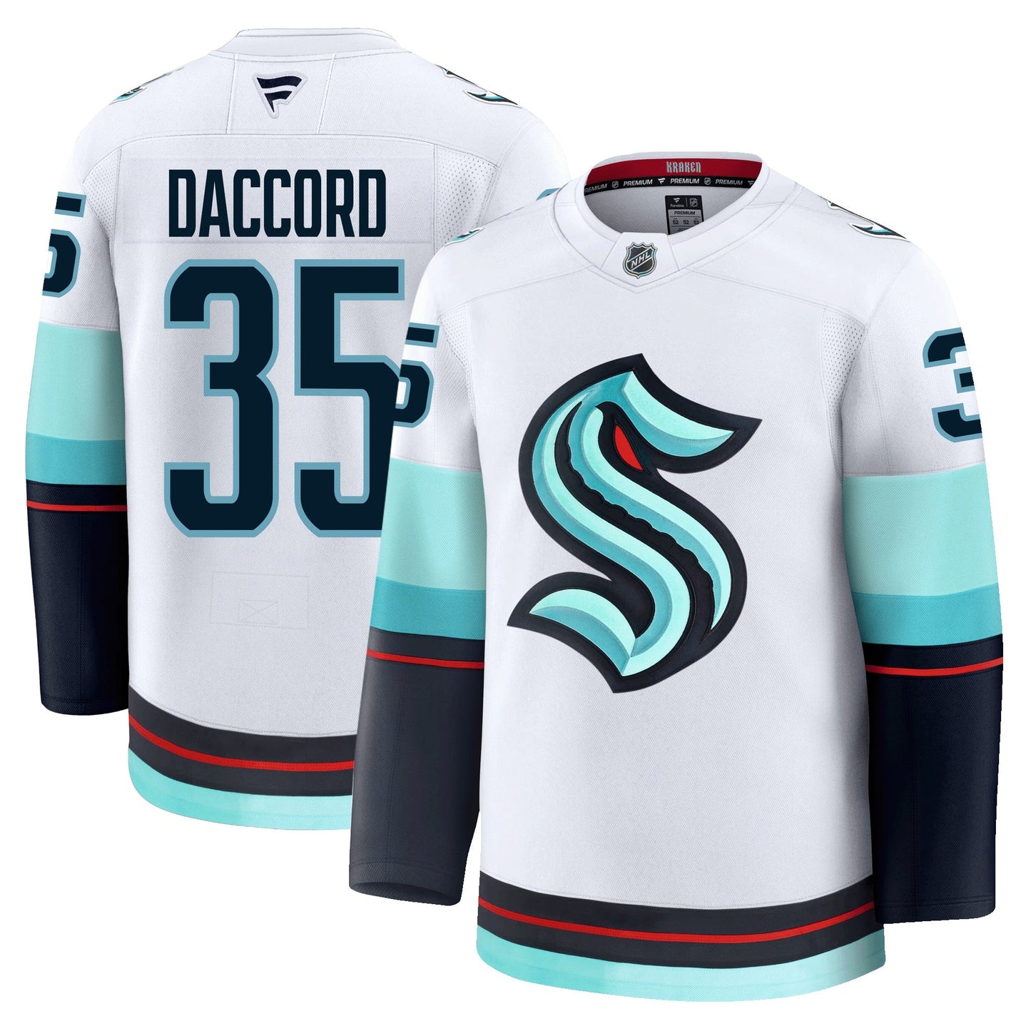 Joey Daccord Seattle Kraken Fanatics Premium Away Jersey