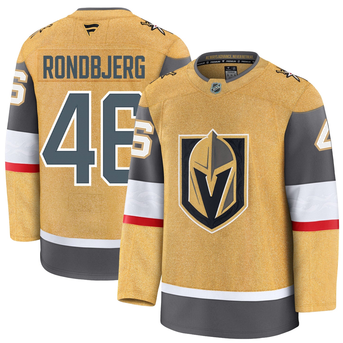 Jonas Rondbjerg Vegas Golden Knights Fanatics Premium Home Jersey