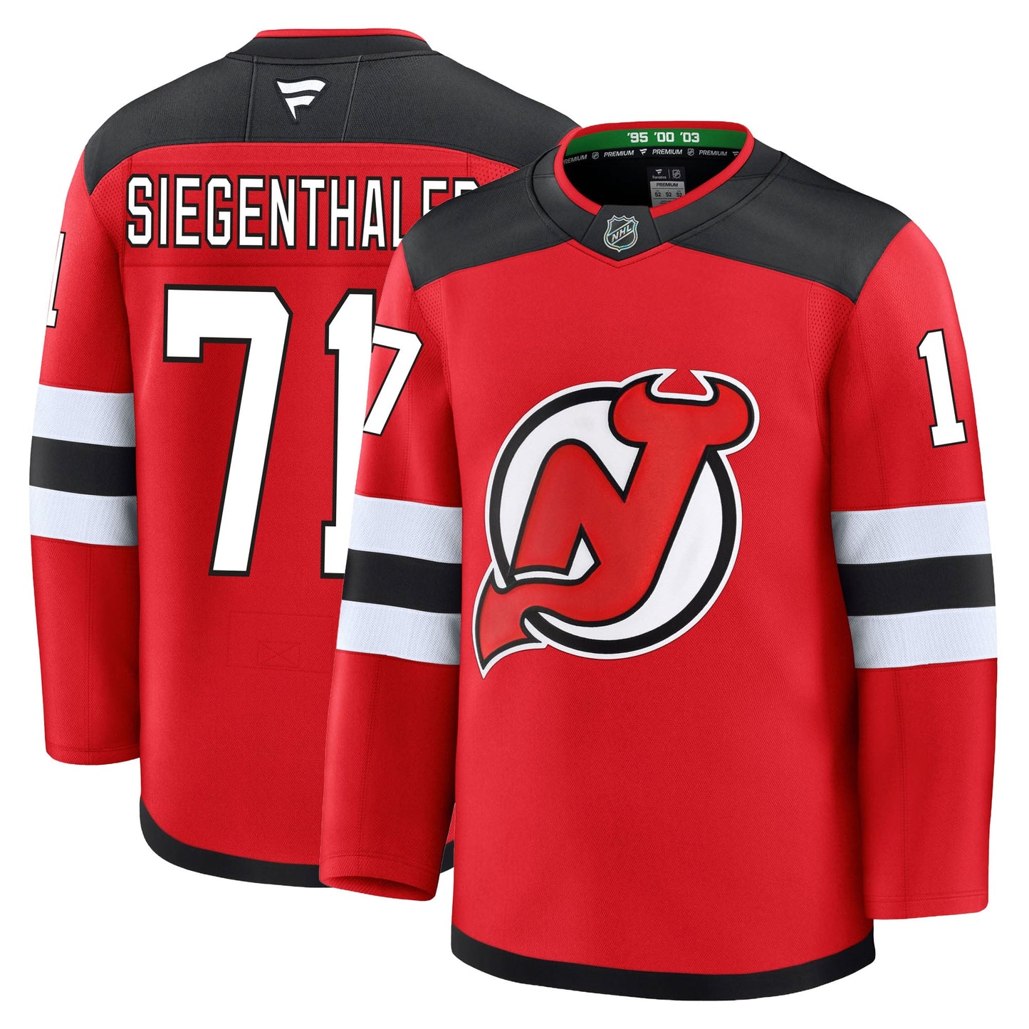 Jonas Siegenthaler New Jersey Devils Fanatics Premium Home Jersey