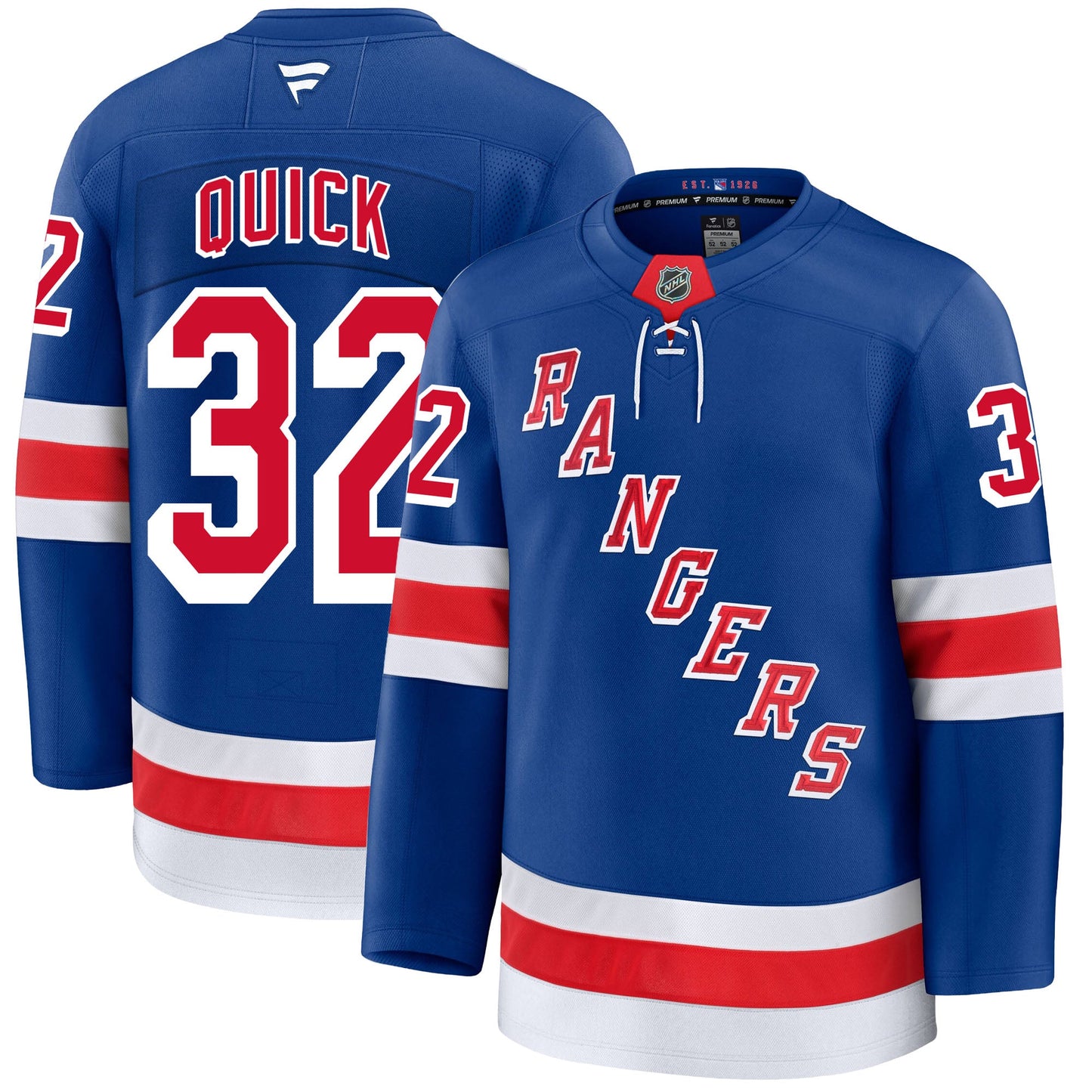 Jonathan Quick New York Rangers Fanatics Premium Home Jersey