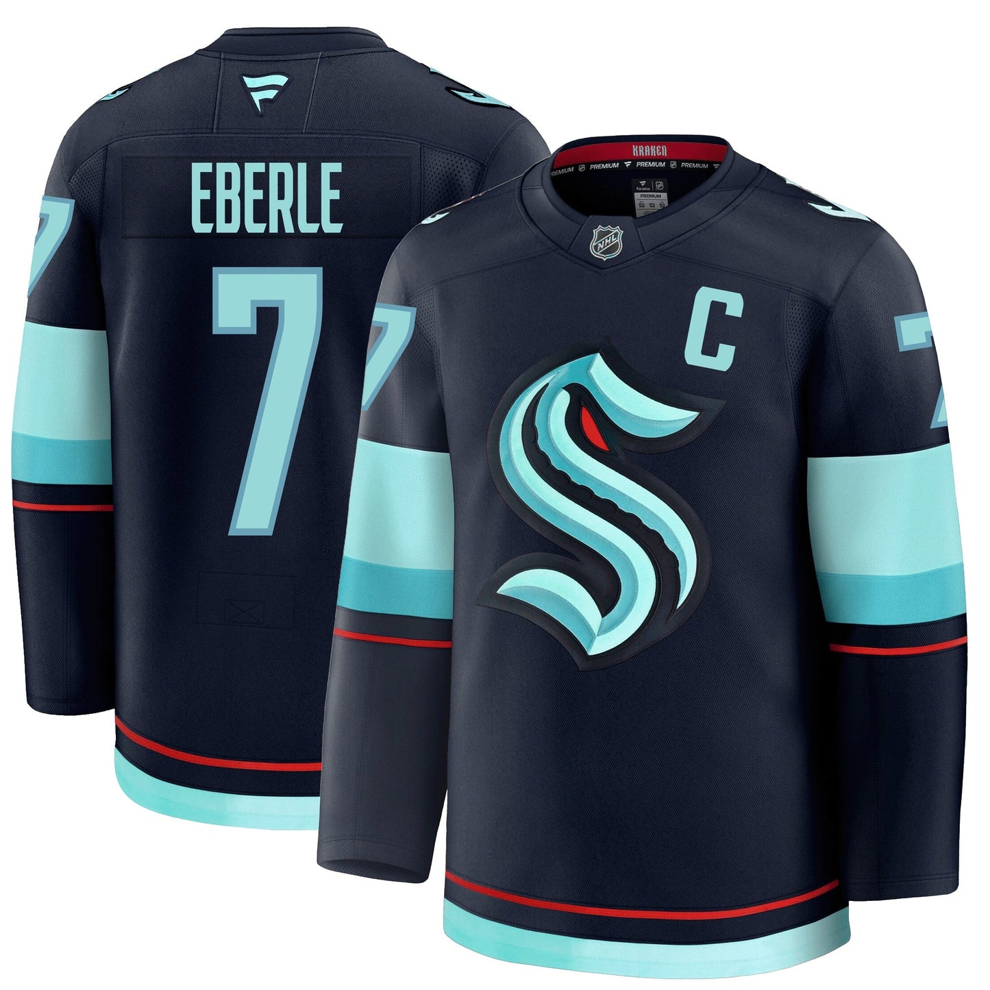 Jordan Eberle Seattle Kraken Fanatics Premium Home Jersey