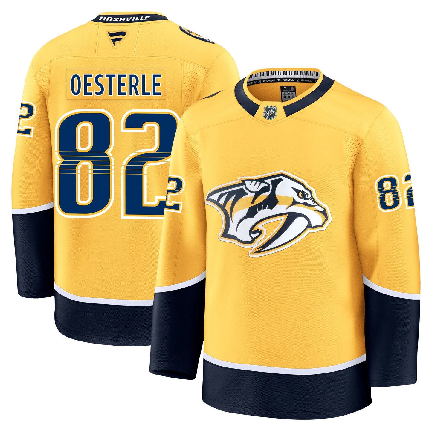 Jordan Oesterle Nashville Predators Fanatics Premium Home Jersey