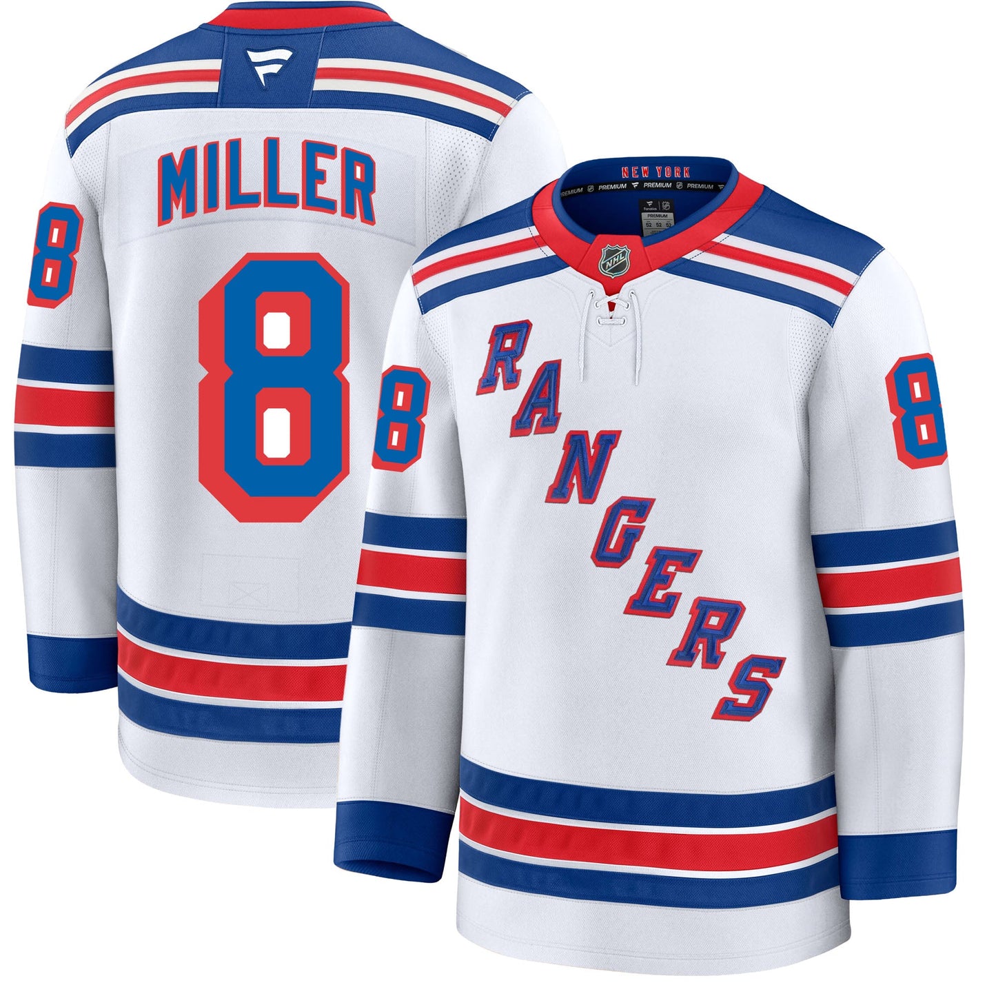 J.T. Miller New York Rangers Fanatics Premium Away Jersey